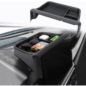 Center Console Dashboard Organizer Compatible with 2024 2025 2026 Toyota Tacoma / 2025 2026 4Runner Dash Organizer Tray Behind Screen Dashboard Interior Accessories(Only for 14-inch Screen)