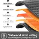 Heating pad for Back Pain Relief, Heating Pads for Neck, Shoulder, Fathers Mothers Day Gifts for Women, Men, Dad, Mom, Auto-Off,Machine Washable, Moist Dry Heat Options, Extra Large 12"x24" Deep Gray