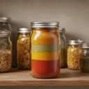 Jumterlee Wide Mouth Mason Jars 32 oz 12Pcs, Canning Jars with Airtight Lids and White Plastic Mason Jar Lids with Silicone Rings for Overnight Oats, Food Storage, Dry Food, Snacks, Candies and More