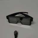 WOWSUN LED Glasses Light Up Dynamic Party Favor Glasses Festival Christmas USB Rechargeable LED Rave Glowing Flashing Glasses