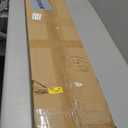 SAUMONIERES Fireplace Mantel Shelves 55 Inch Solid Wood Wall Mounted Long Floating Shelf Hollow, 55" W x 8"D x 3" H, Black