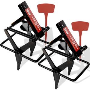 Mole Traps 2 Pack, Scissor Mole Trap That Kill Best Mole Traps for Lawns Ground Easy Step Mole Eliminator Black Coated