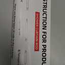 Tension Shower Curtain Rod 31-68 Inches Non-Slip Shower Rod Tension Mounted No Drill Black Shower Curtain Rods Spring Tension Rod Adjustable Tension Curtain Rod for Windows Bathroom