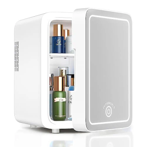 Mini Fridge for Bedroom, 4L Beverage Cooler, Cooler & Warmer