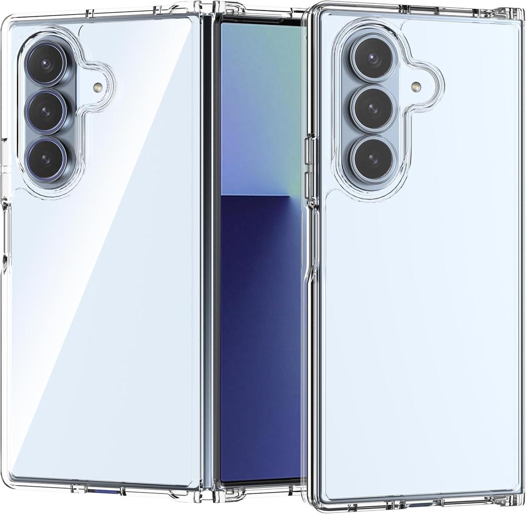 Anoowkoa Designed for Samsung Galaxy Z Fold 7 CaseTPU & PC [Anti Yellowing] Clear Cover Phone Case.Military-Grade Shockproof.Ultra-Thin Drop-Proof and Ultra-Soft .for Samsung Galaxy Z Fold 7