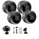 Mini Guard Cam, Magnetic Mini Security Camera, HD Hidden Camera with Audio Indoor/Outdoor Wireless (3pcs) Black