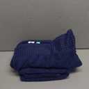 GLAMBURG 100% Cotton 2 Pack Oversized Bath Towel Set 28x55 Inches, Ultra Soft Highly Absorbant Compact Quickdry & Lightweight Large Bath Towels, Ideal for Gym Travel Camp Pool - Navy Blue