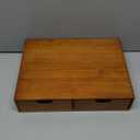 Wood Coffee Pod Storage Box, Coffee Pods And Tea Organizer Holder, K Pod Coffee Maker Station Machine Stander, K Cup Drawer Under Brewer Compatible K Pods 30 Pod Capacity 2 Drawer