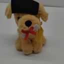 Graduation Dog Puppy with cap and certificate soft plush toy Elka(2025)