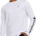 Champion Rash Guard for Men, Long Sleeve Mens Swim Shirt for Fishing Hiking UPF+ 50 SPF Sun UV Protection, Quick Dry (White, XL)