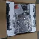 Yangming Propane Fire Pit Table, 30 Inch 50,000 BTU Square Outdoor Gas Firepit with Porcelain Tile Tabletop, Lid, Lava Rocks for Garden, Patio, Deck, Yard, Espresso Brown (QX-OL-FTABLE-EXP)