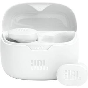 JBL Tune Buds - True Wireless Noise Cancelling Earbuds, JBL Pure Bass Sound, Bluetooth 5.3, 4-Mic Technology for Crisp, Clear Calls, Up to 48 hours of Battery Life, Water and Dust Resistant (White) (Small)