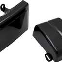 Motorcycle Left & Right Battery Fairing Covers Side Panel Oil Tank Cover For Harley Dyna Fat Bob, Super Glide, for Wide Glide, Switchback (2006-2017) Harley Dyna Street Bob (2006-2014)(Glossy Black