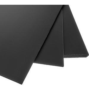 Cut to Size Custom Corrugated Plastic Sheets (Black)