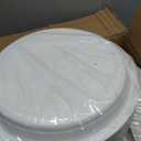 Blue Sky 10 Inch White Plastic Plates - [100 Count] Disposable Plastic Plates, Microwave Safe, Perfect for Birthday Parties, Weddings, Banquets, Picnics, and Everyday Use