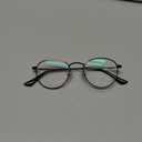 Small Metal Round Reading Glasses for Women Men Classic Vintage Retro Shades Blue Light Blocking Computer Readers