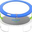 Trampoline Pad, 10FT 12FT 14FT Trampoline Replacement Safety Pad, Universal Trampoline Pads, Spring Cover, Waterproof, Tear Resistant, Round Arch Trampoline Parts for Kids (Blue) 14FT