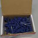 1/4 x 1-3/4 Hex Head Blue Concrete Screw Anchors (100 pcs Screw Kit) with one Screwdriver and Drill Bit for Concrete, Masonry, Block, Brick and Wood Fastening