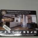 Laminate Vinyl Wood Floor Scratch Repair Kit with Heat Pen - 11 Colors Grey Hardwood Wax Sticks & 8 Colors Dual Tip Furniture Markers Touch up, Linoleum Restoration Wax Melting Tool Set