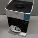 Portable Air Conditioners, Dual Motor & Fan Blades Evaporative Air Cooler with Remote, 3 Speeds & 3 Mist, Colorful Night Light Cooling Fan with 2-8H Timer, Personal AC Unit for Bedroom Office