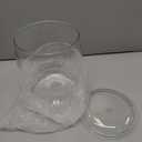 Nuogo 2 Gallon/256 oz Large Candy & Cookie Jar with Lid Plastic Apothecary Jars Large Food Storage Container Unbreakable Kitchen Storage for Cookie, Candy, Snack and Dried Foods DIY Gift