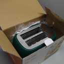 Toaster 2 Slice Stainless Steel with 6 Bread Shade Settings, Bagel, Cancel, Defrost Function, Retro 2 Slice Toaster with Extra Wide Slot, Removable Crumb Tray, dark green