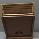 BIGBATBOX Wooden Large Bat House for Outdoors - 2 Chamber, Brown, Fits Up to 75 - Proven Backyard Bat Box Kit Design for Attraction
