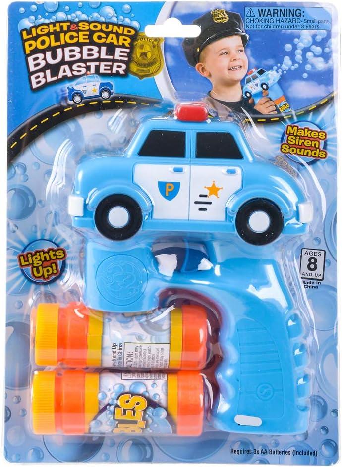 Rhode Island Novelty 5 Inch Light and Sound Police Cruiser Bubble Blaster, One per Order Rhode Island Novelty 5 Inch Light and Sound Police Cruiser Bubble Blaster, One per Order