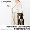 Hands Free Dog Leash Adjustable Versatile Crossbody Waist Dog Leash Reflective Comfortable Padded Handles Shock Absorbing Walking Lead for Small Medium Large Dogs (Light-Olive, S)