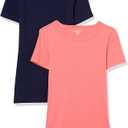 Amazon Essentials Women's 2 Pack Slim Fit Short Sleeve XS