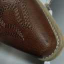 HISEA Rollda Cowboy Boots for Women Western Cowgirl Boots with Chunky Heel Ladies Snip Toe Mid-Calf Boots (Size 7, Bronze)