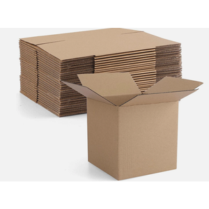 Eupako 4X4X4" Cardboard Box Mailers 25 Pack Brown Cube Corrugated Small Shippin