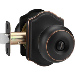 Goldenwarm Oil Rubbed Bronze Door Knobs Interior, Bedroom Door Knob & Bathroom Classic, Bronze Interior Door Knobs 1 Pack