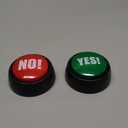 MyMealivos Funny Buzzer Button Toy - Gag Gifts, Game Addition, Stocking Stuffer (Yes No) (Green)