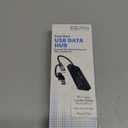 Elecom U3H-CAK3005BBK USB HUB USB HUB 5Gbps Type-C Adapter Cable Fixing 3 Ports, Black (white)