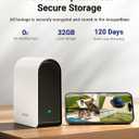 ANSQUE Security Cameras Wireless Outdoor Home System, 2 Camera Kit, No Subscription Fees, Solar Powered, Local Storage, 365-Day Battery Life, 360PTZ Surveillance, Auto Tracking, 2K Color Night Vision