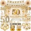 50th Birthday Decorations for Women 50 Year Old Birthday Decorations 28PCS