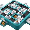 Aluckmao Dog Puzzle Toy, Food Treat Feeder, Mental Stimulation (Green)