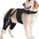 Dog Knee Brace Double Leg Support with Vest - Orthopedic Joint Stabilizer for ACL Tear, Arthritis, Patella Recovery - Adjustable Non-Slip Recovery Brace for Small Middle Large Dogs (XXL)