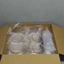 Hoolerry 12 Pcs Plastic Candy Jar with Scoops Set include 6 Hexagon Cookie Jars with Lid for Candy Buffet and 6 Candy Scoops 73 oz Large Storage Jar Clear Food Storage Canisters Kitchen Countertop Jar