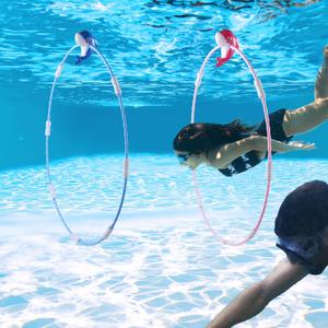 SYNCFUN Pool Toys Diving Rings, 2 Packs Swim Thru Rings Dive Pool Game Underwater for Kids for Summer Activities Party Gifts Outdoor
