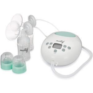 Motif Medical Luna Double Electric Pump for Breastfeeding - Portable - Hospital Grade Pump w/LED Light - Hands-Free Breast Pump, Quiet Motor Baby Breast Pump