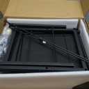 GYIIYUO 2 Drawer File Cabinet with 24'' Extended Desktop, Mobile Filing Cabinet, Rolling File Cabinet with Side Bag, Fabric Drawer, Fits A4/Letter Size, Printer Stand Home Office, Light Brown