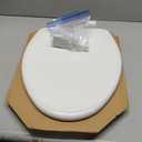 Mayfair 1843SLOW 000 Elongated & 843SLOW 000 Round Toilet Seats with Slow Close & Never Loosen