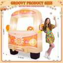 Soulchen 6FT Inflatable Hippie Bus Photo Booth Groovy 60s 70s Decoration