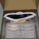 JARLINK Magnifying Glass with Light, Magnifying Glasses with 5 Lenses 0.75-4.0X and 3 LED Lights, Rechargeable Headset Magnifying Glasses for Close Work, Crafts, Reading, Jewelry and Model Makers (White)