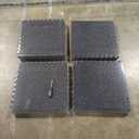 PRAISUN 0.6" Thicker Rubber Top Gym Flooring for Home Gym, 24 Pcs 96 Sq Ft Workout Mats, Exercise Mat, Interlocking Rubber Floor Mats with High Density EVA Foam for Garage, 24 x 24in, Black/Grey