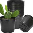 40 Pack 3 Gallon Nursery Plant Pots,10 Inch Plastic Garden Flower Seedling Planter Pot with Drainage Holes for Outdoor Indoor Plants,Gardening Gifts