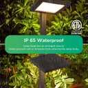 EDISHINE Low Voltage Landscape Lighting, 5.6W 151LM 3000K 50,000 Hrs Waterproof LED Pathway Lights, 12V Aluminum Outdoor Landscape Lighting with Connectors for Yard, Garden, Walkway, 4 Pack