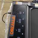 Walking Pad with 12% Incline, Under Desk Walking Pad Treadmill with Handle Bar & Removable Desk Workstation, 3 in 1 3.5HP Foldable Treadmill 300lbs Capacity for Home Office with Remote Control (Orange)